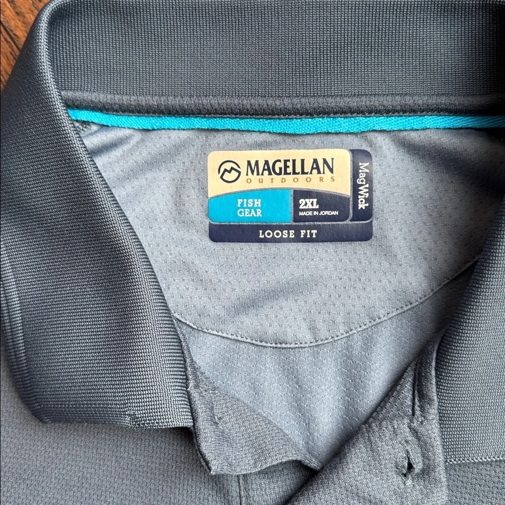 ❤️Magellan Outdoors Men's Polo Shirts - Blue and Tan